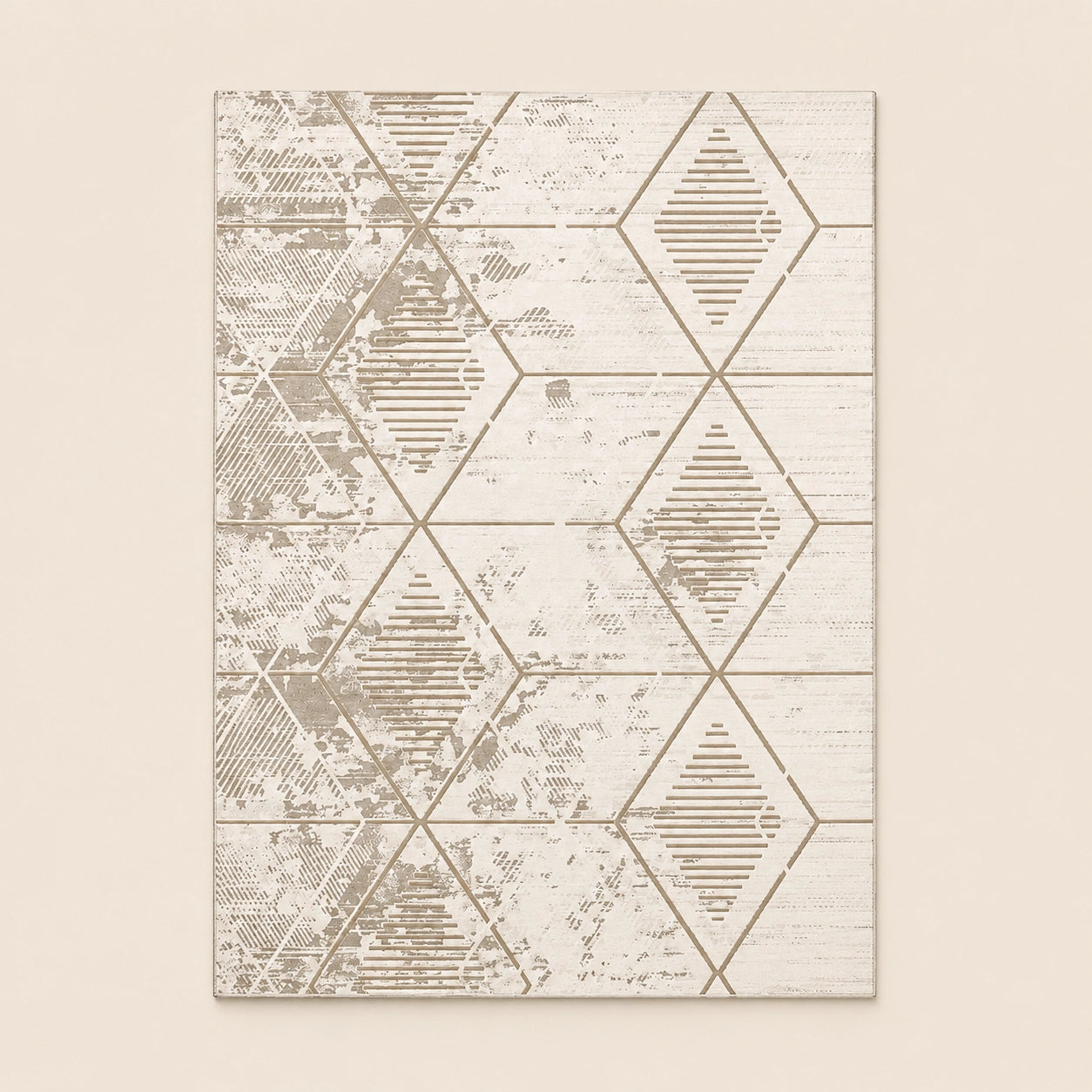 Marmaris T039B Beige Cream Modern Area Rug