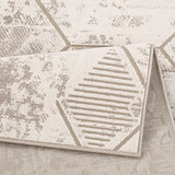 Marmaris T039B Beige Cream Modern Area Rug