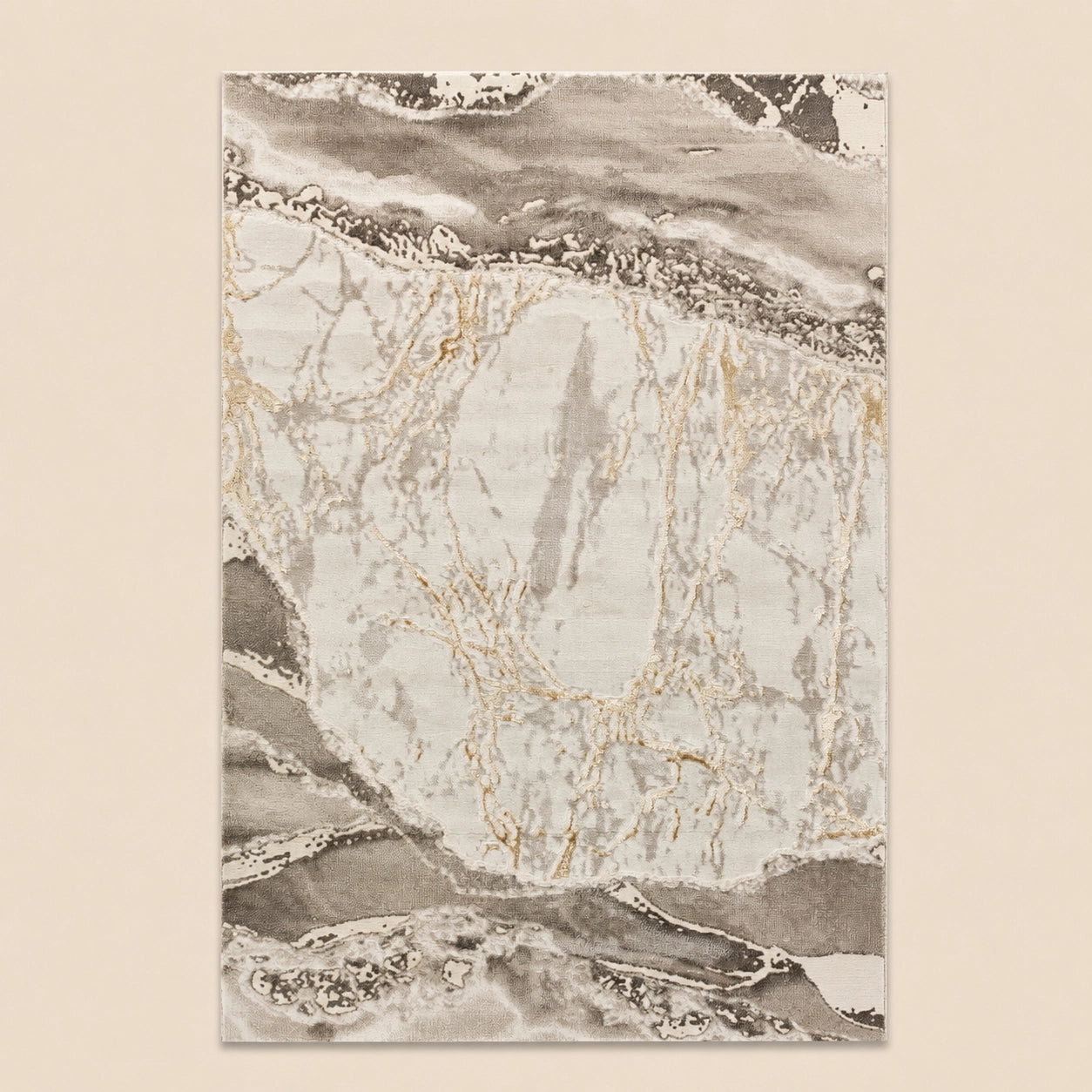 Marmaris T042A Cream Beige Modern Area Rug
