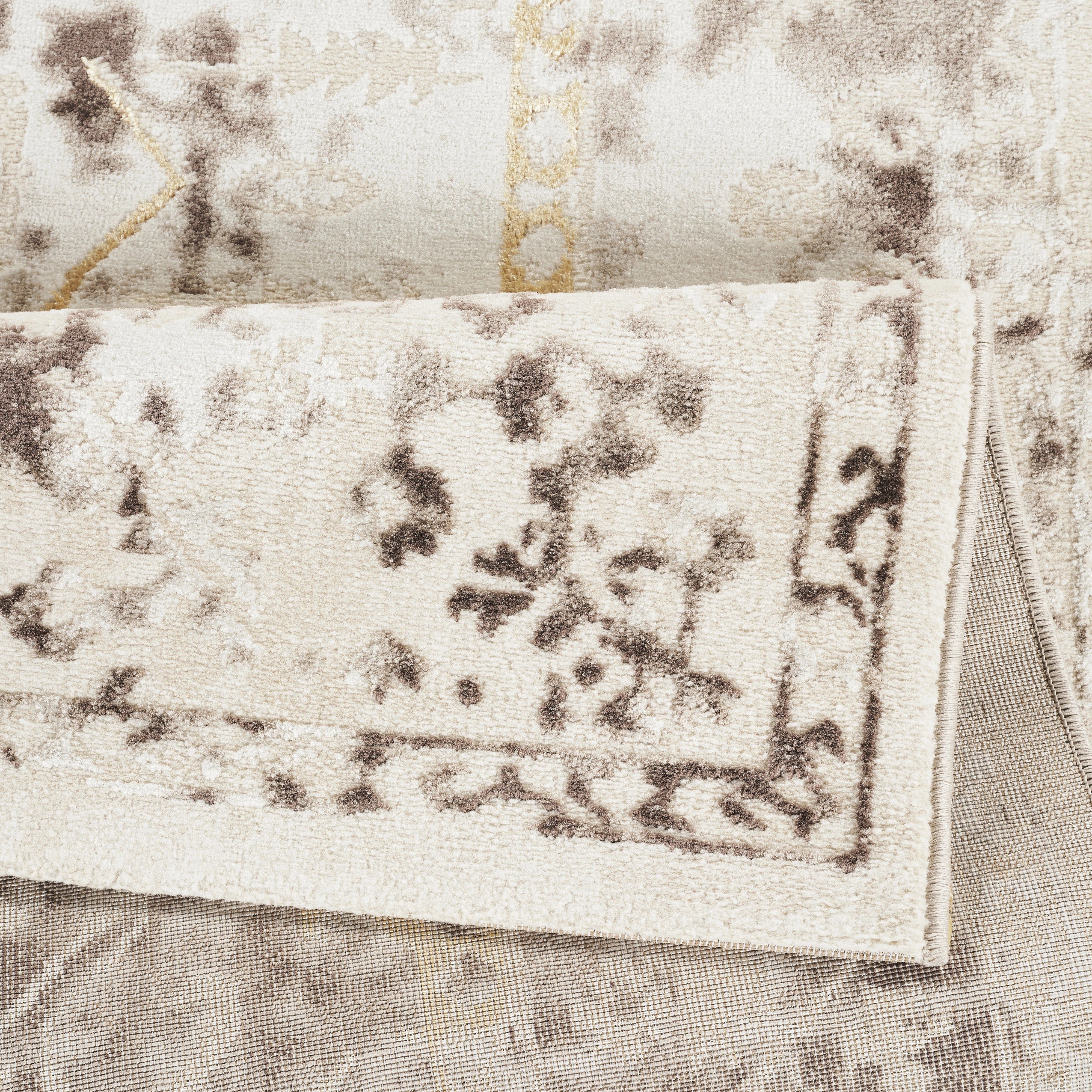 Marmaris T044A Cream Beige Modern Area Rug