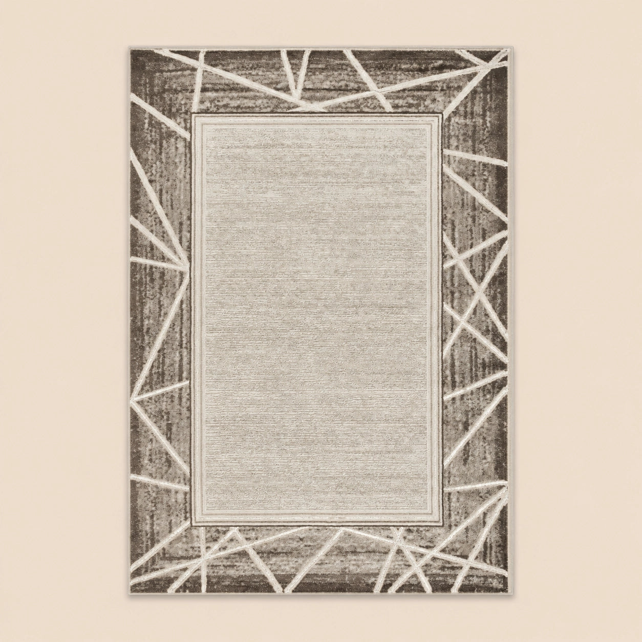 Marmaris T046A Beige Cream Modern Area Rug