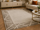 Marmaris T046A Beige Cream Modern Area Rug