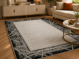 Marmaris T046A Light Grey White Modern Area Rug
