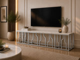 Martin Marble Tv Unit Silver