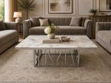 Martin Marble Coffee Table Silver