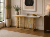 Martin Marble Console Table Gold