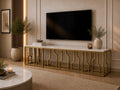 Martin Marble Tv Unit Gold