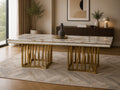 Martin Marble Dining Table Gold