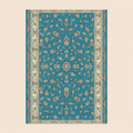 Mashad 722130 Traditional Persian Area Rug Blue