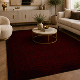 Mashad 722374 Traditional Persian Area Rug Red