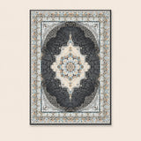 Mashad 723515 Traditional Persian Area Rug Coal
