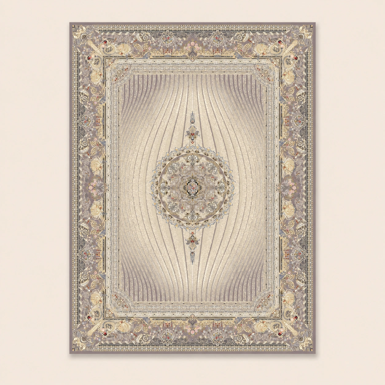 Mashad 803726 Traditional Persian Area Rug Dusty