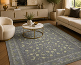 Mashad 806004 Traditional Persian Area Rug Grey
