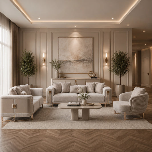 Mirage Velvet Modern Luxury Sofa Set