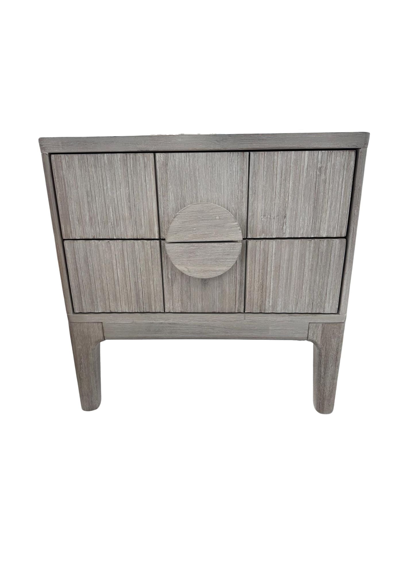 Adro Bedroom Suite In White Wash Bedside Tables