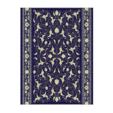 Mashad 722621 Traditional Persian Area Rug Dark Blue