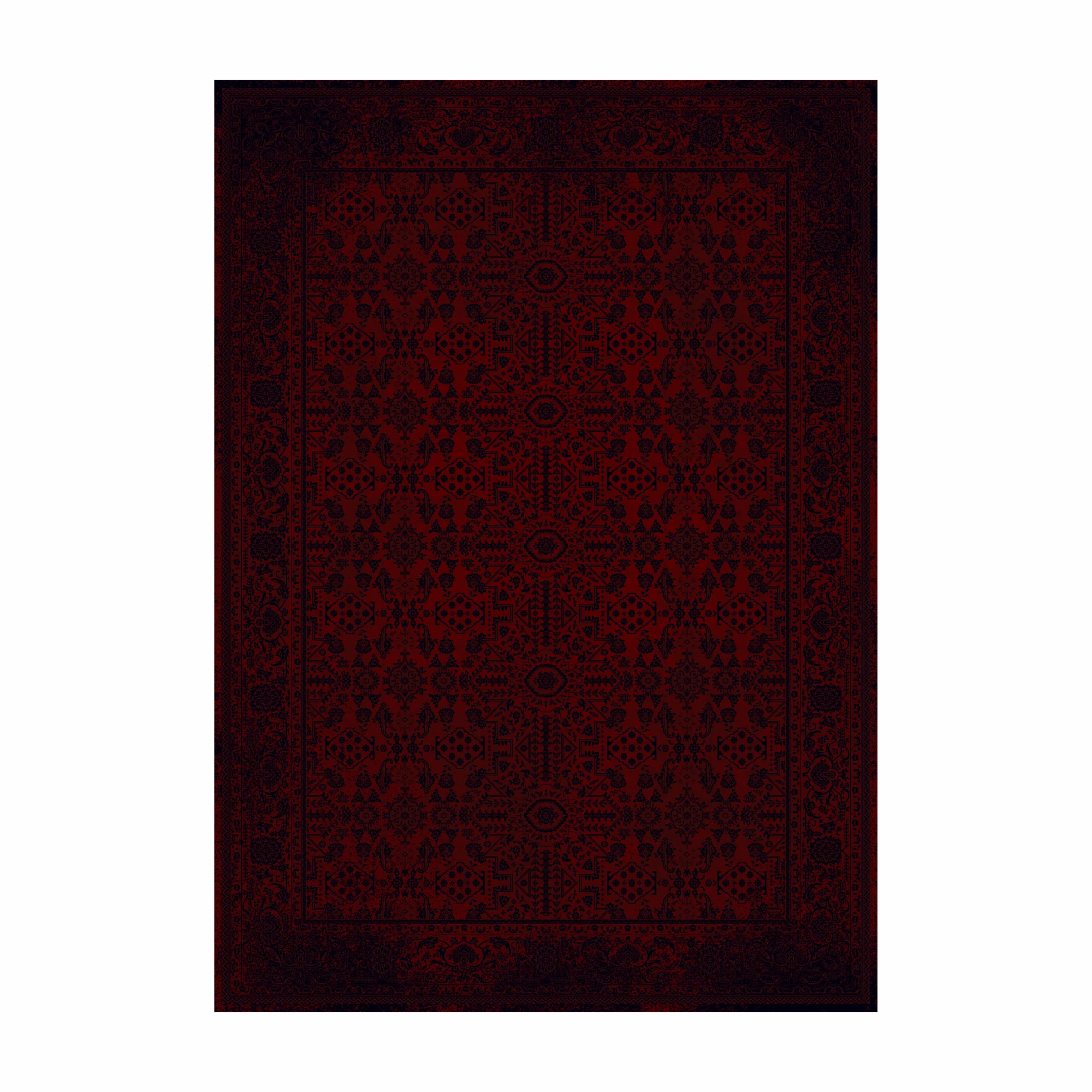 Mashad 722374 Traditional Persian Area Rug Red
