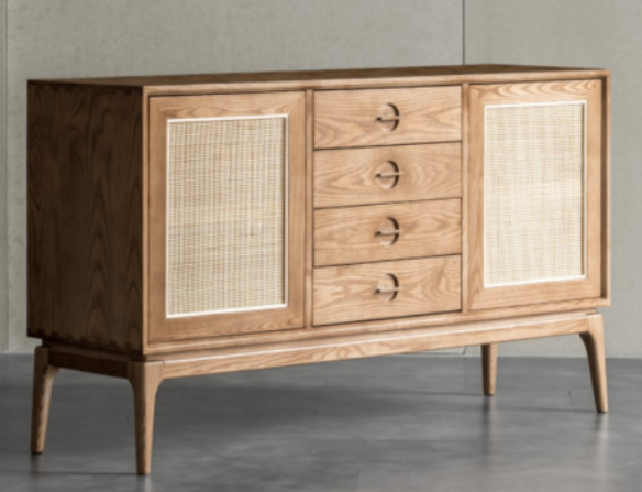 Jemal Real Rattan Side Cabinet