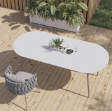 Rome Outdoor Table Aluminium Frame with High Temperature Resistant Tempered Glass