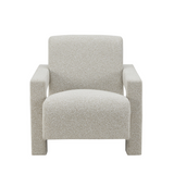 Boston Armchair White Fabric