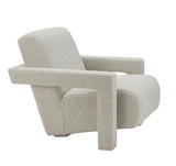 Boston Armchair White Fabric