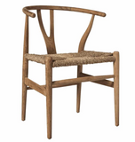 Claudia Wishbone Dining Chair Natural