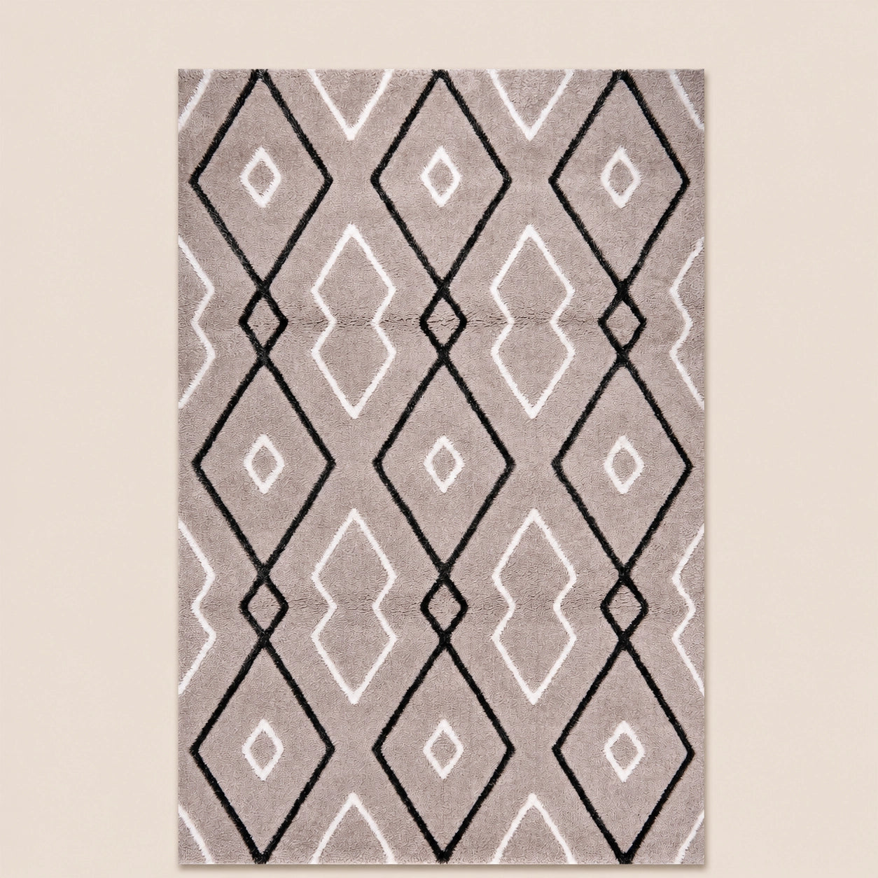 Soho 1119B Light Grey / Anthracite Modern Area Rug