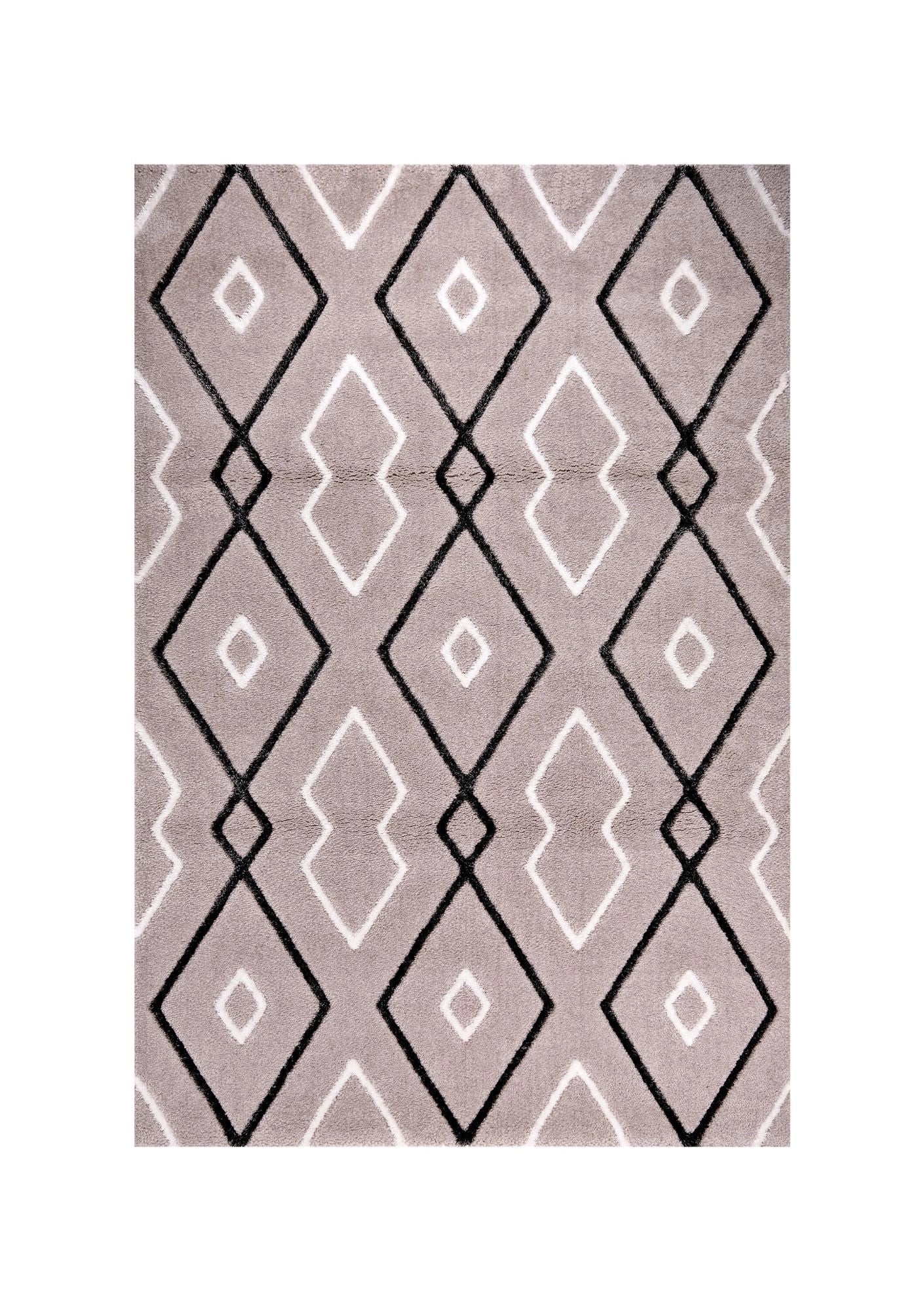 Soho 1119B Light Grey / Anthracite Modern Area Rug