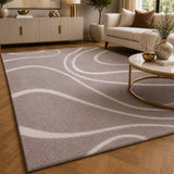Soho 1218A Light Grey / White Modern Area Rug