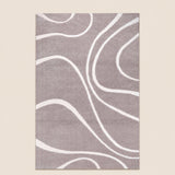 Soho 1218A Light Grey / White Modern Area Rug