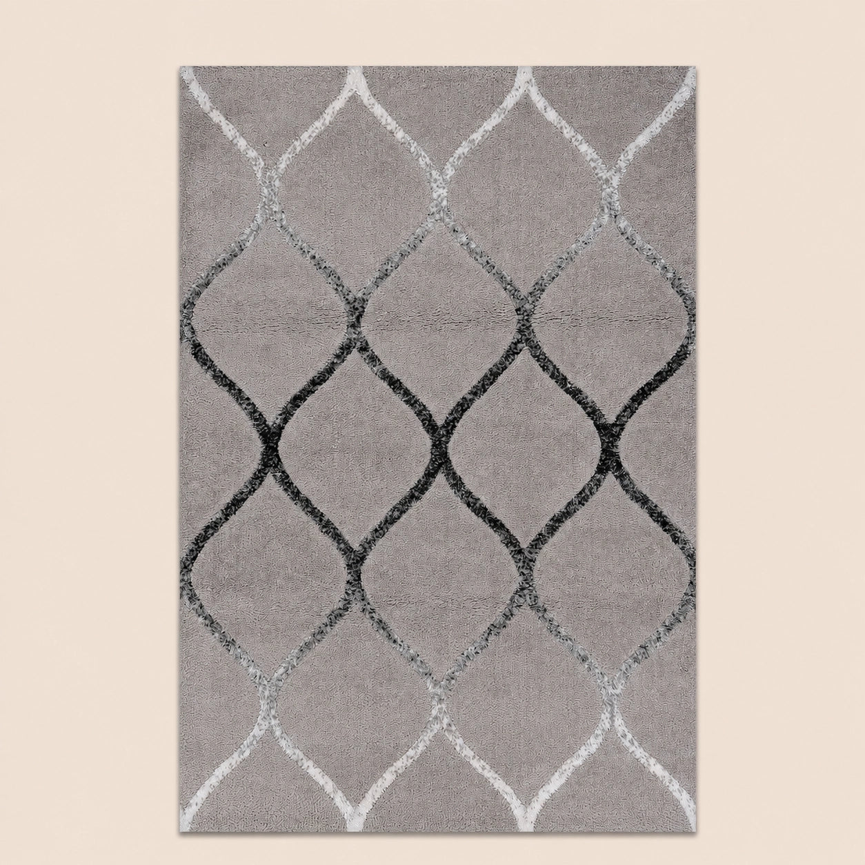 Soho 1220A Light Grey / Anthracite Modern Area Rug
