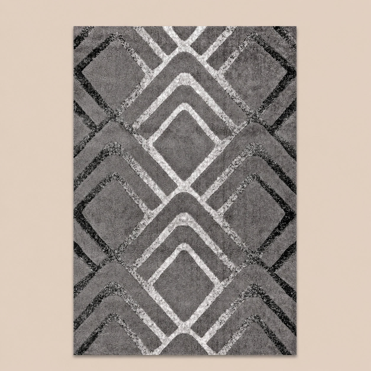 Soho 1237A Dark Grey / Anthracite Modern Area Rug