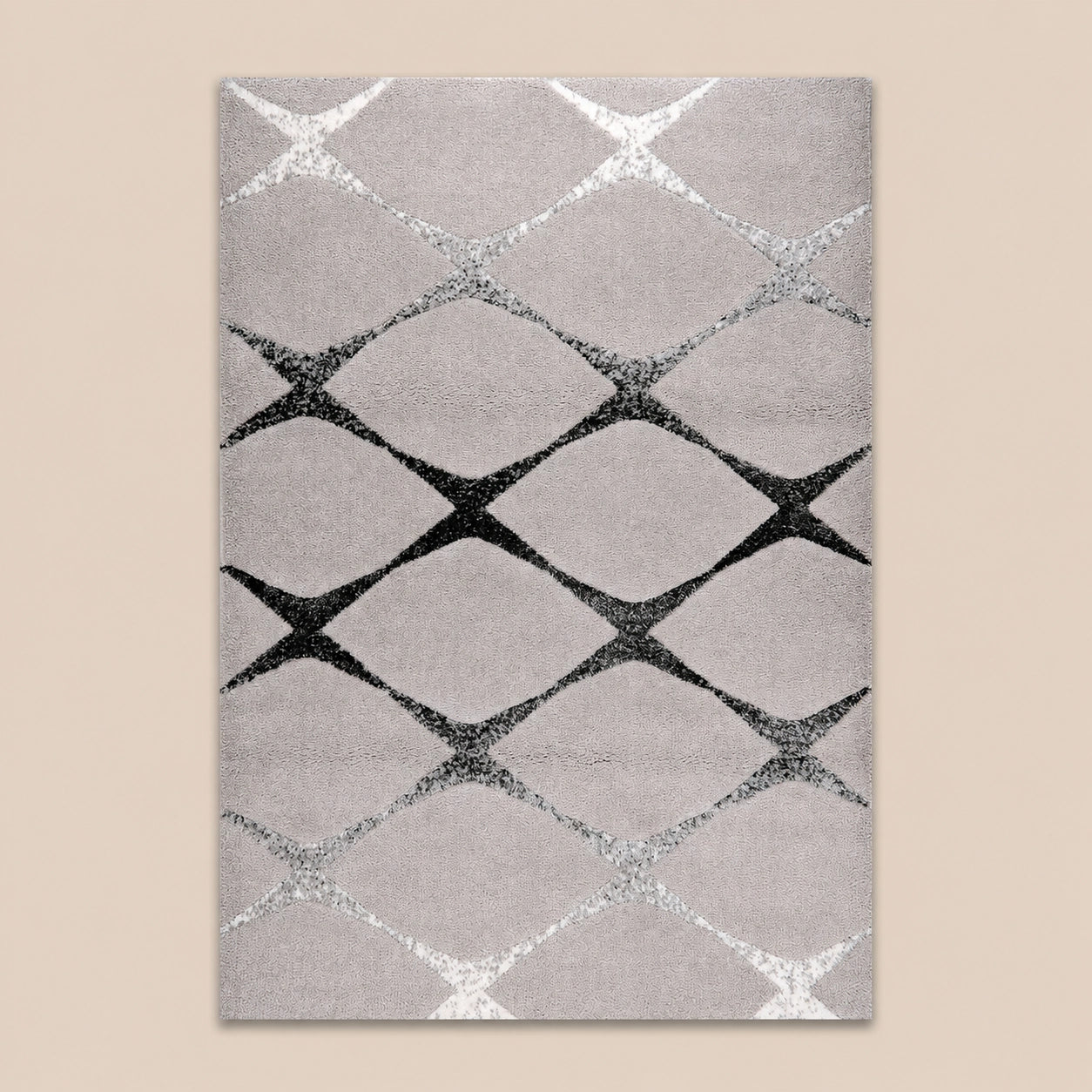 Soho 1242B Light Grey / Anthracite Modern Area Rug