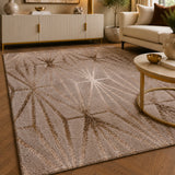 Soho 1256A Dark Vizon / Cream Modern Area Rug