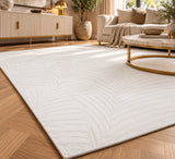 Lucca E648A Cream Cream Modern Area Rug