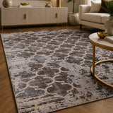 Tiger 3480B Dark Vizon / Light Grey Modern Area Rug