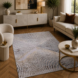 Tiger 3535A Grey / Dark Vizon Modern Area Rug