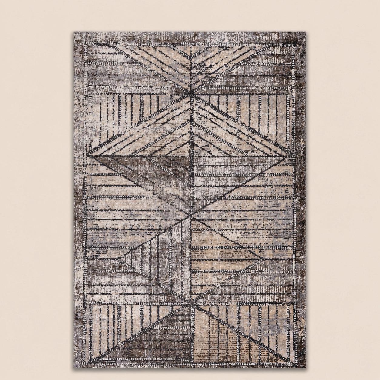 Tiger 4692A Beige / Grey Modern Area Rug