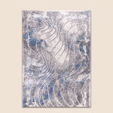Tiger 5230A Cream / Blue Modern Area Rug