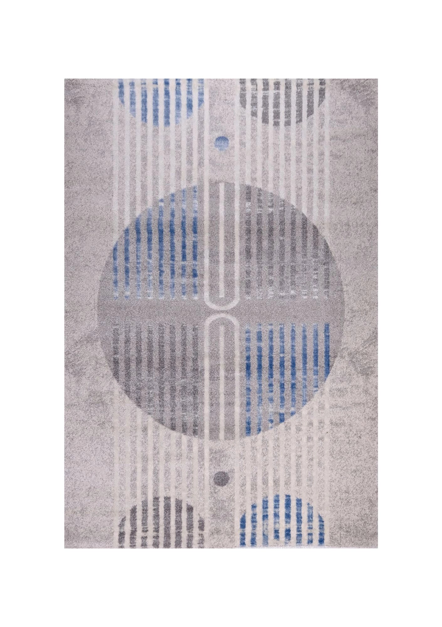 Tiger 5231A Light Grey / Medium Blue Modern Area Rug