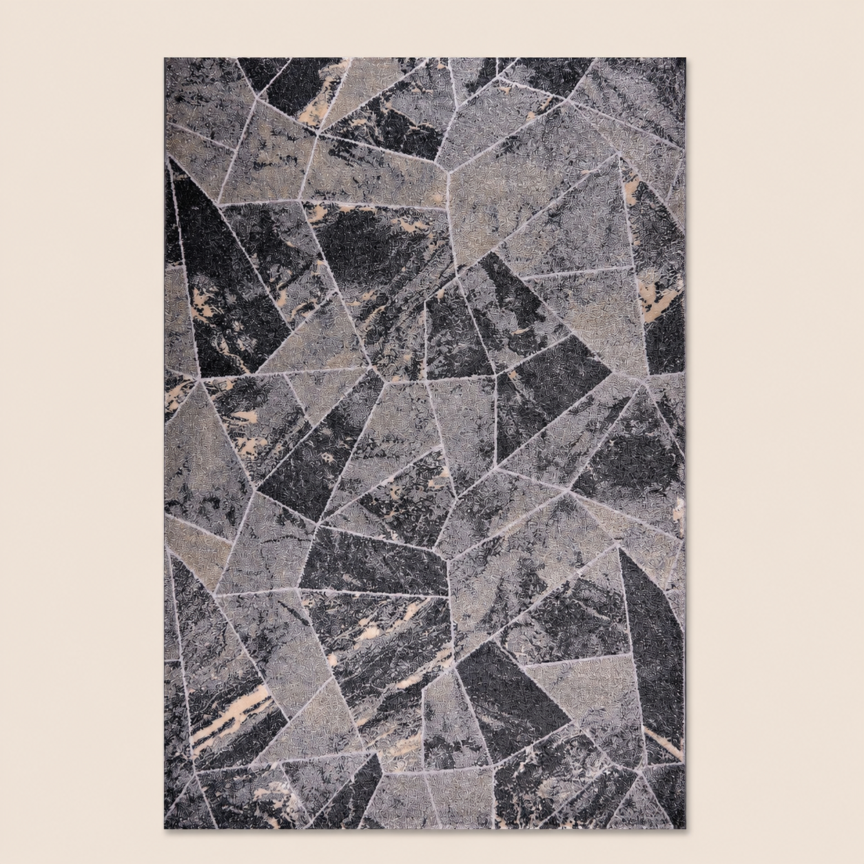 Tiger 9801A Grey / Dark Grey Modern Area Rug