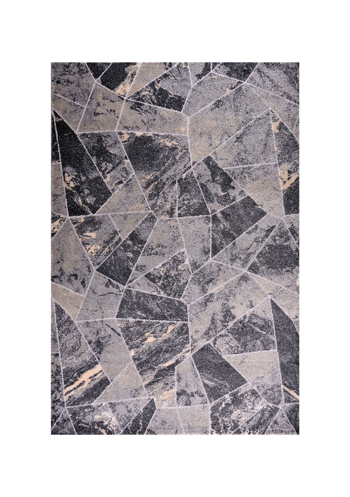 Tiger 9801A Grey / Dark Grey Modern Area Rug