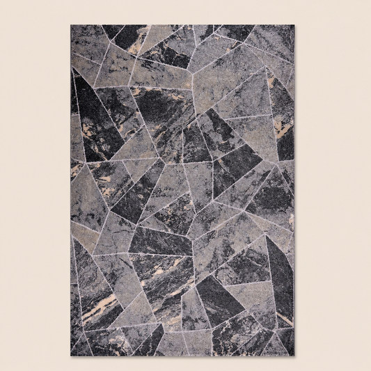 Tiger 9801A Grey / Dark Grey Modern Area Rug