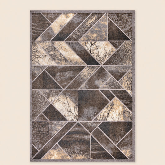 Tiger 9995A Grey / Dark Vizon Modern Area Rug