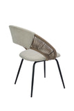 Fairy Modern Linen Barstool Beige
