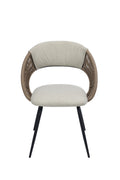 Fairy Modern Linen Barstool Beige
