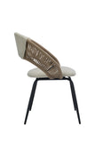Fairy Modern Linen Barstool Beige