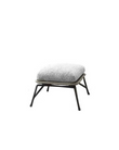 Sarah Aluminium Frame With Outdoor Fabric Footstool