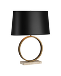 Contemporary Distinctive Light WTL1213 Black Gold Marble Table Lamp