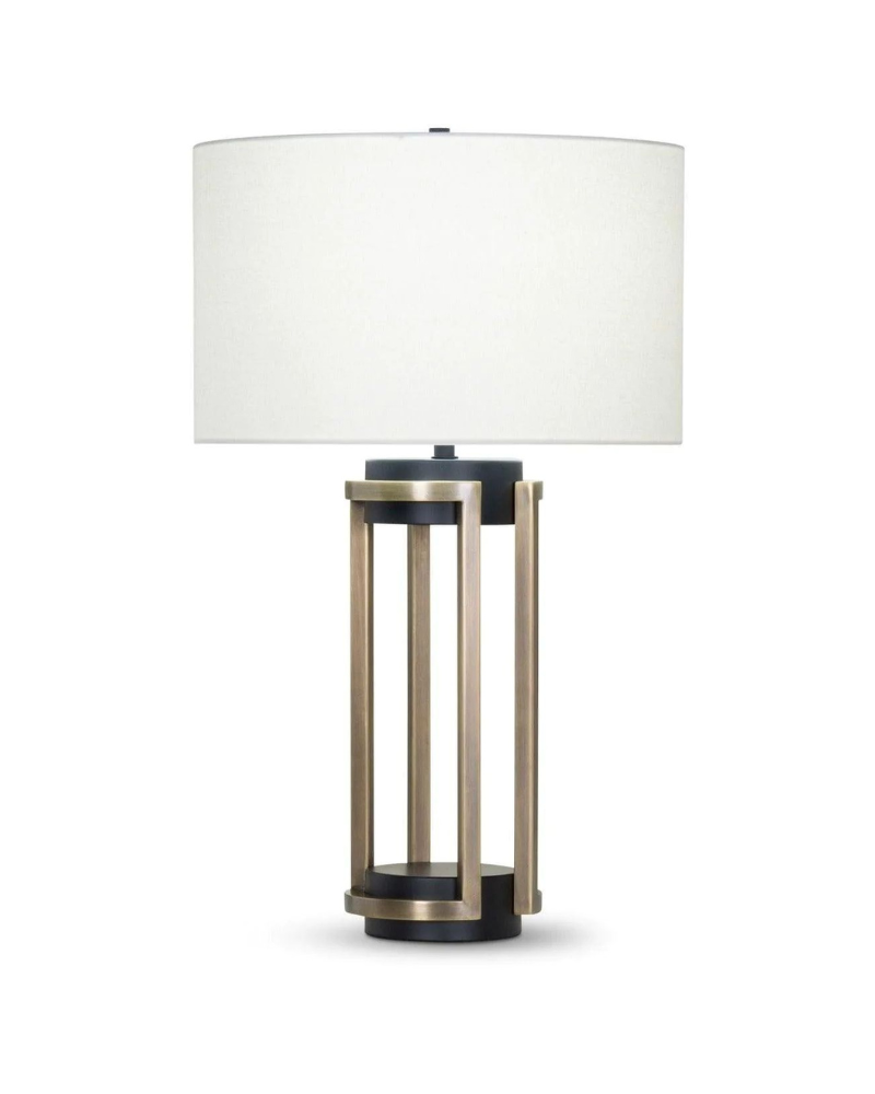 Contemporary Distinctive Light WTL1103 Black Gold Marble Table Lamp